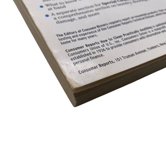 How To Clean Practically Anything Paperback Book By Consumer Reports - Picture 5 of 13